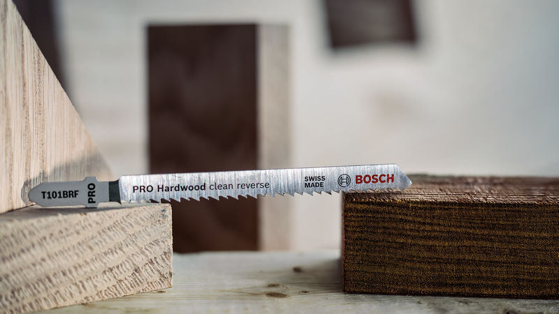 Bosch PRO Hardwood clean reverse jigsaw blade T101BRF, 100 mm, 3 pcs.