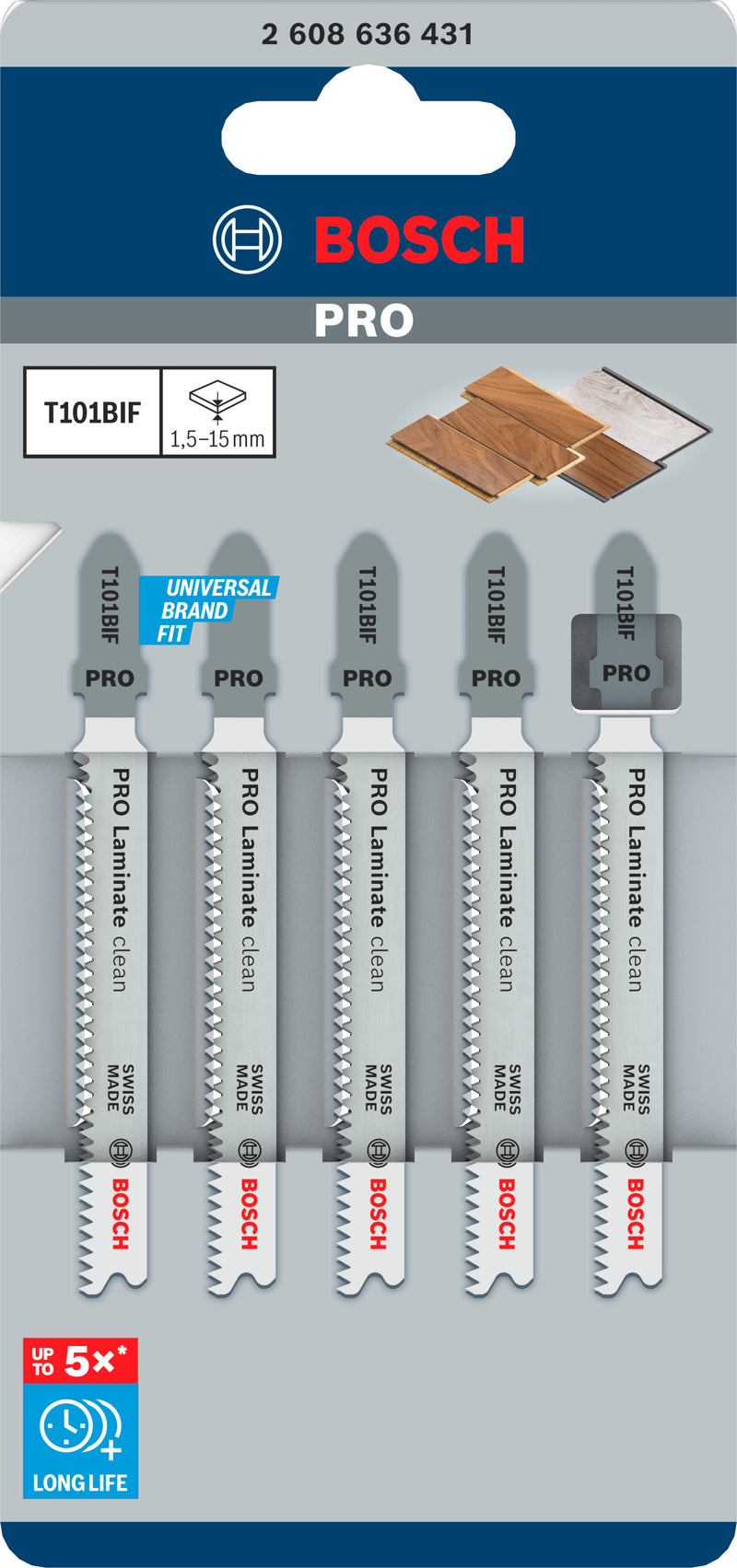 Bosch T101BIF BIM Special for Laminate 5Pack