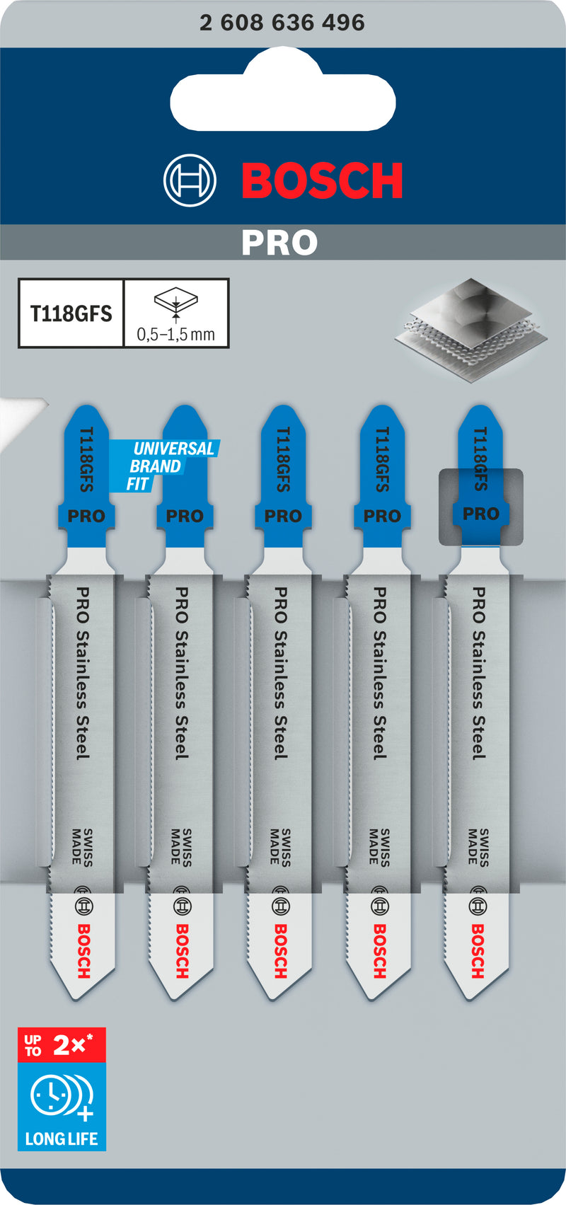 Bosch T118GFS BIM Special f. Stainl. Steel 5Pk