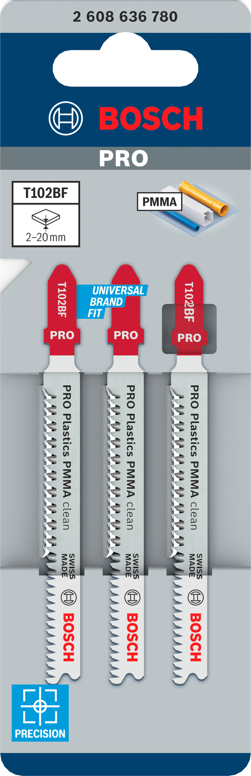 Bosch T102BF BIM Clean for PMMA 3Pack