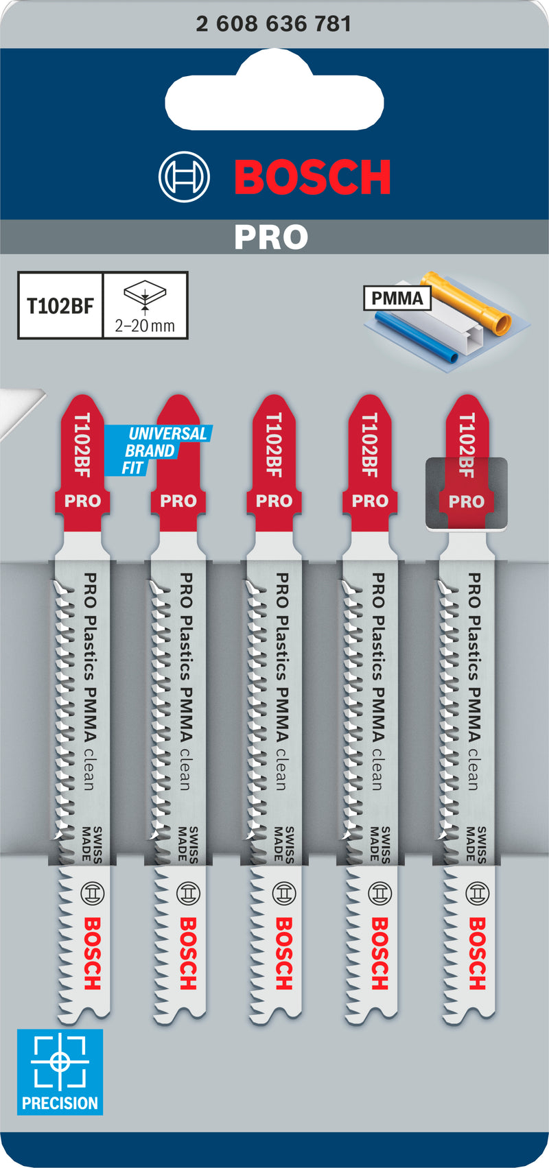 Bosch T102BF BIM Clean for PMMA 5Pack