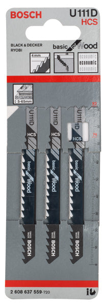 Bosch U11D HCS Basic for Wood 3Pack