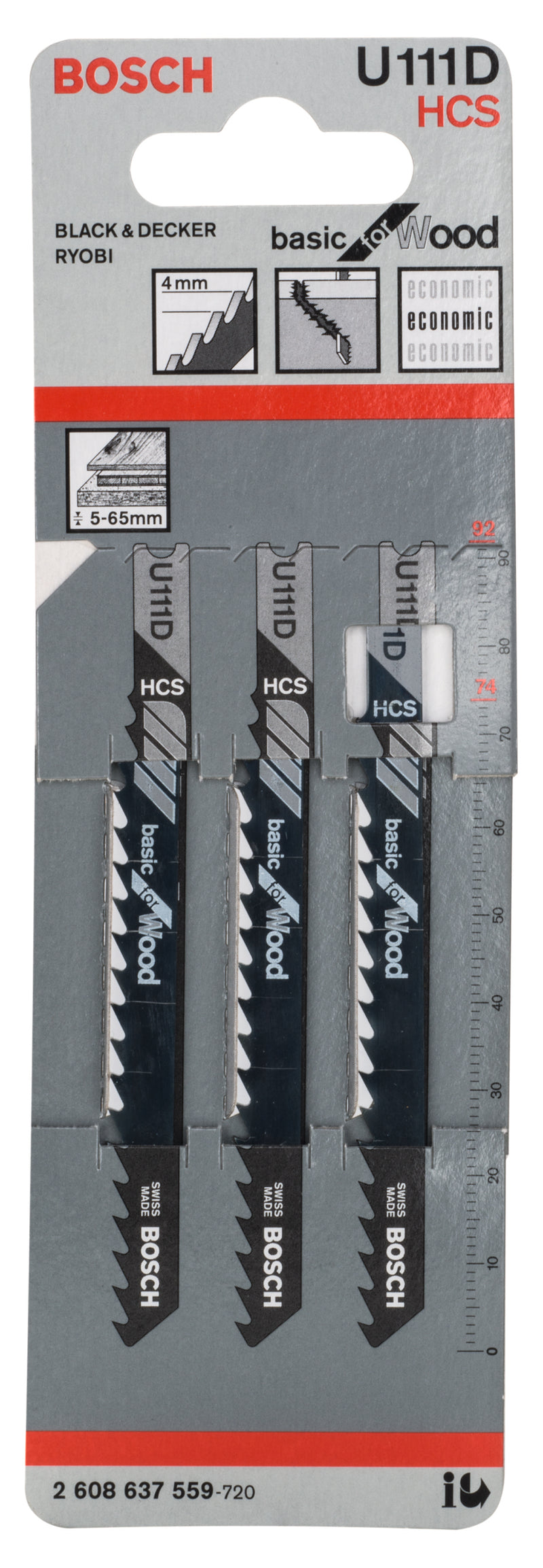 Bosch U11D HCS Basic for Wood 3Pack