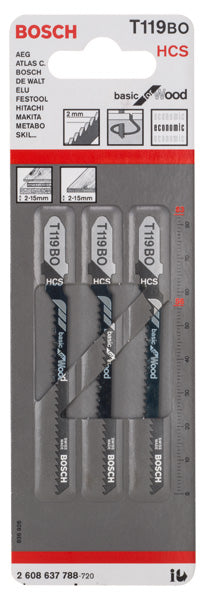 Bosch T119BO HCS Basic for Wood 3Pack