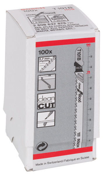 Bosch T101B HCS Clean for Wood 100Pack