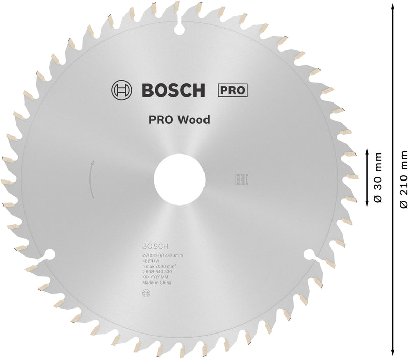 Bosch Circular Saw Blade OP WO B 210x30-48