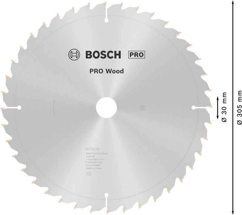 Bosch Circular Saw Blade OP WO B 305x30-40