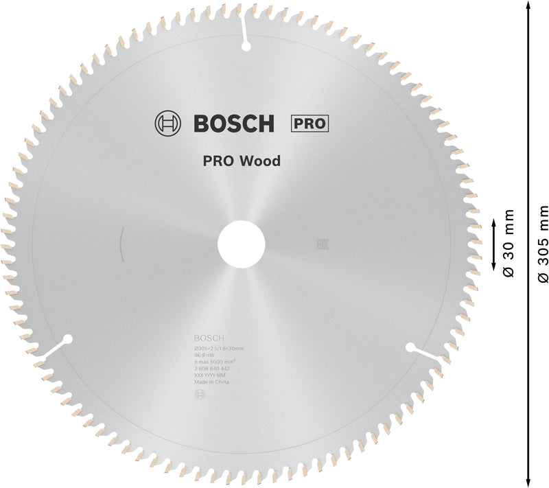 Bosch Circular Saw Blade OP WO B 305x30-96
