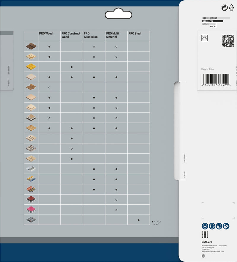 Lâmina de serra circular Bosch OP WO B 254x30-60