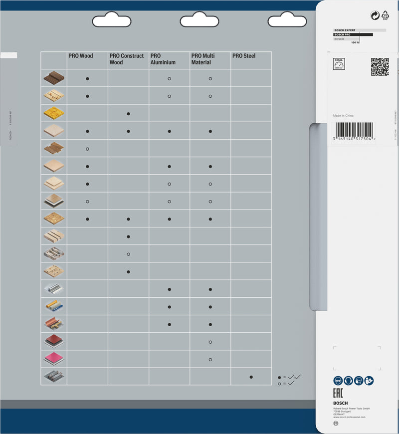 Bosch Circular Saw Blade MM MU B 305x30-80