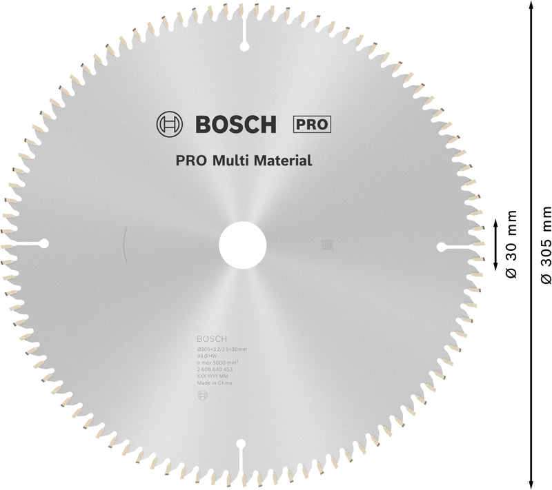 Bosch Circular Saw Blade MM MU B 305x30-96