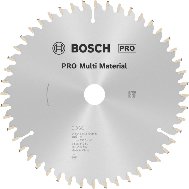 Bosch Circular Saw Blade MM MU H 180x30-48