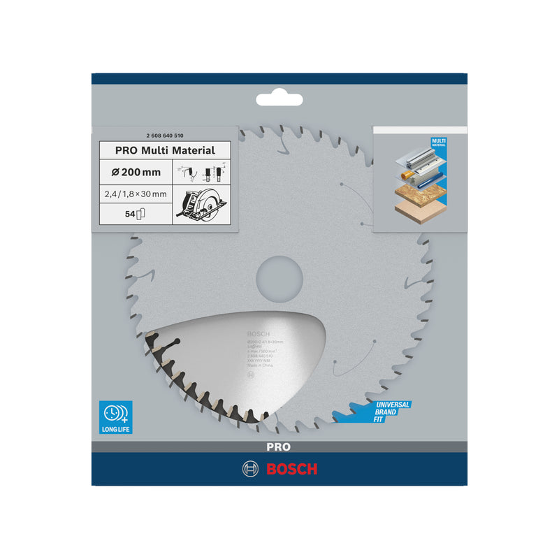 Lâmina de serra circular Bosch MM MU H 200x30-54