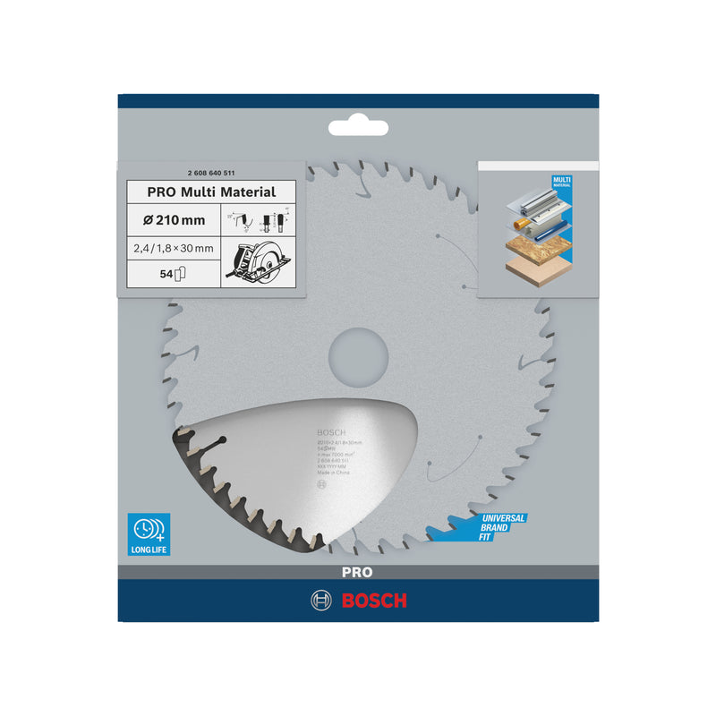 Lâmina de serra circular Bosch MM MU H 210x30-54