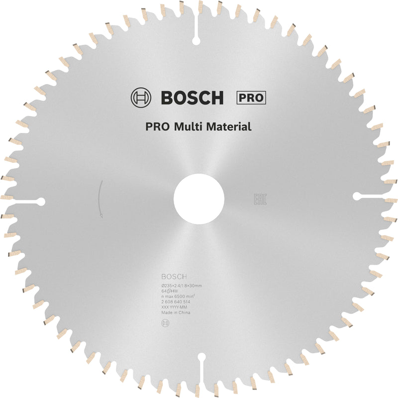 Bosch Circular Saw Blade MM MU H 235x30-64