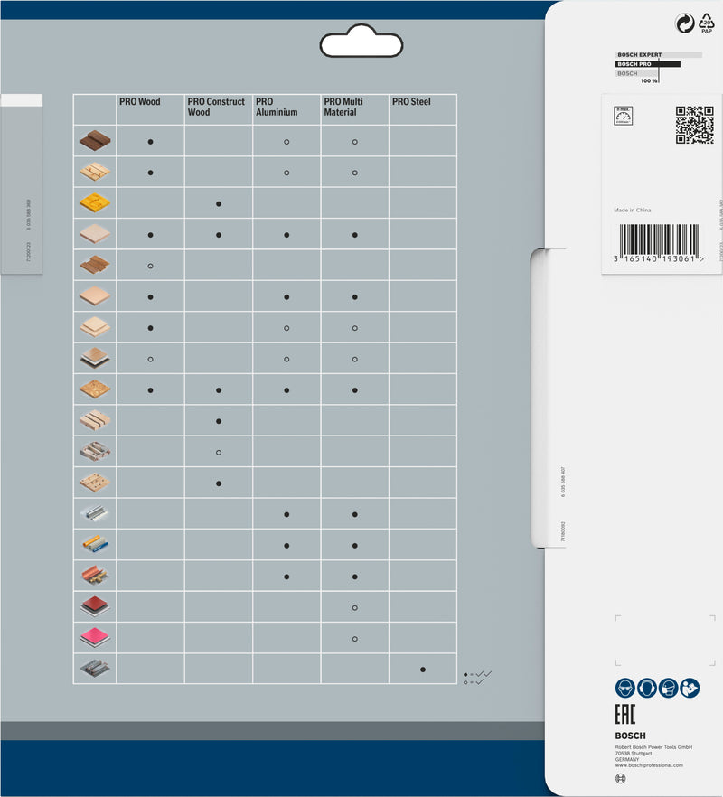 Lâmina de serra circular Bosch MM MU B 250x30-80