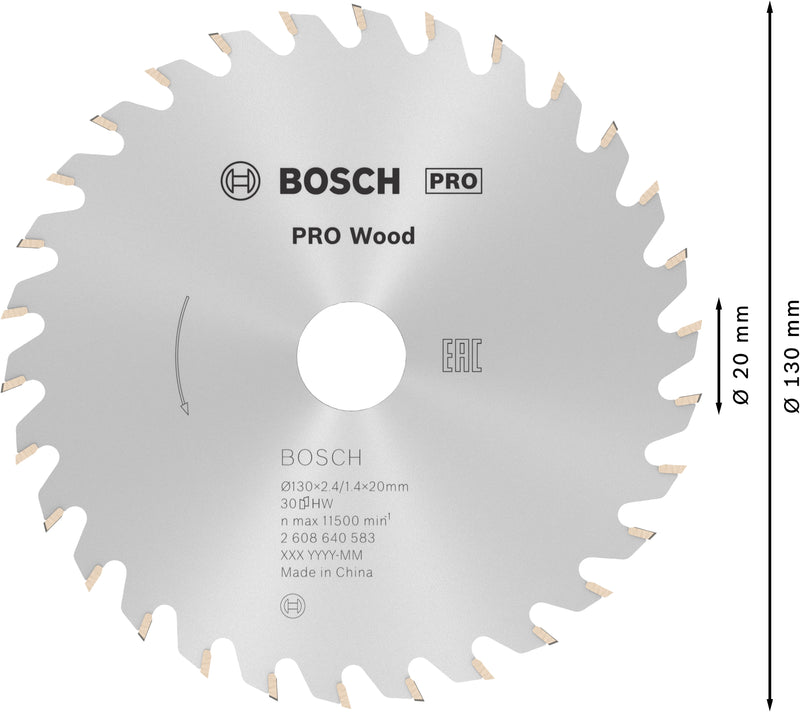 Bosch Circular Saw Blade OP WO H 130x20-30