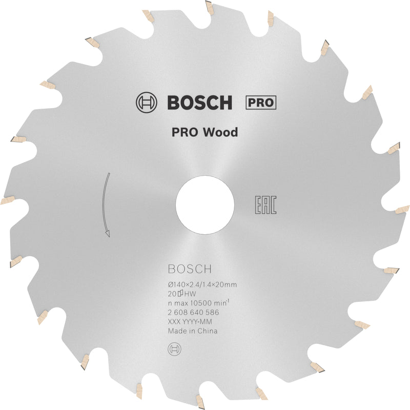 Bosch Circular Saw Blade OP WO H 140x20-20