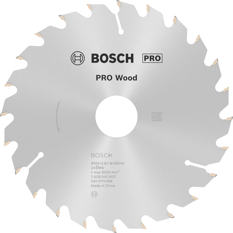 Bosch Circular Saw Blade OP WO H 165x30-24