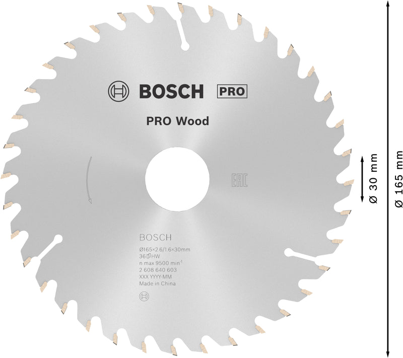 Bosch Circular Saw Blade OP WO H 165x30-36