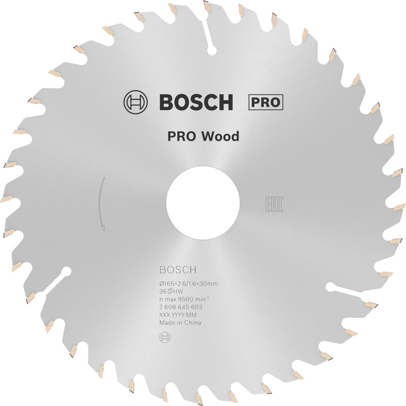 Bosch Circular Saw Blade OP WO H 165x30-36