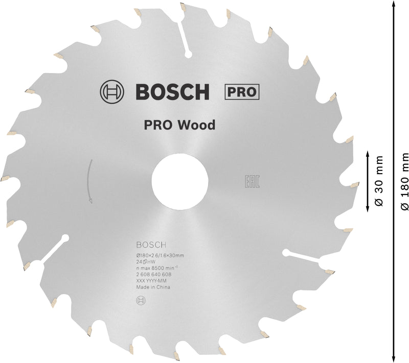 Bosch Circular Saw Blade OP WO H 180x30-24