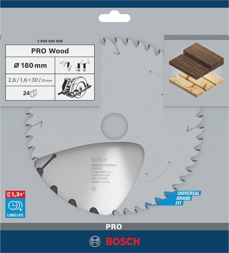Bosch Circular Saw Blade OP WO H 180x30-24