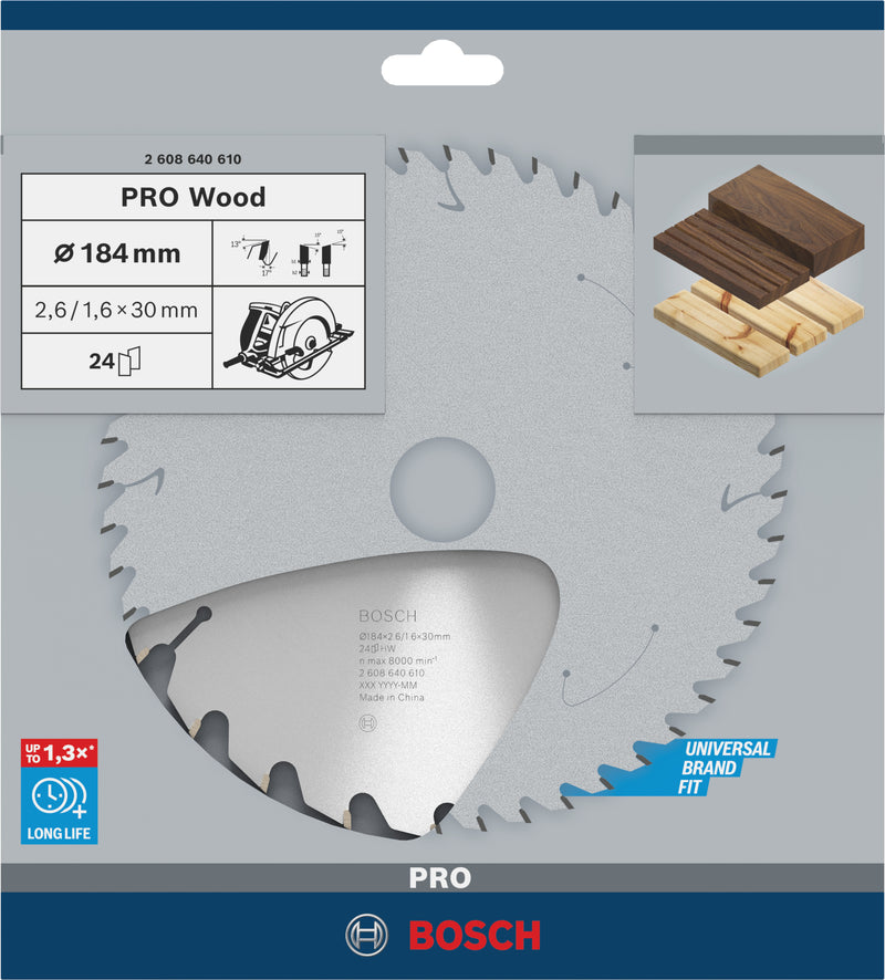 Bosch Circular Saw Blade OP WO H 184x30-24