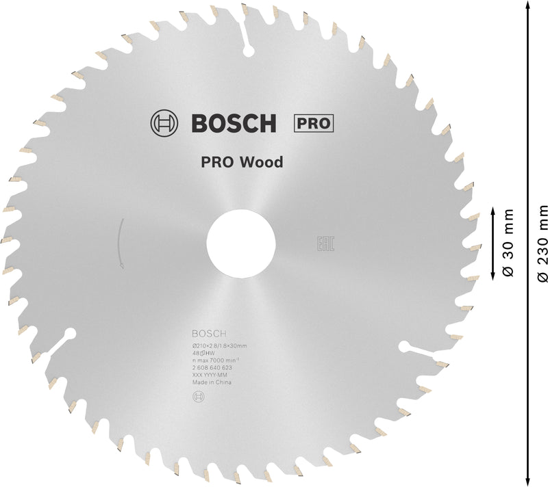 Bosch Circular Saw Blade OP WO H 210x30-48