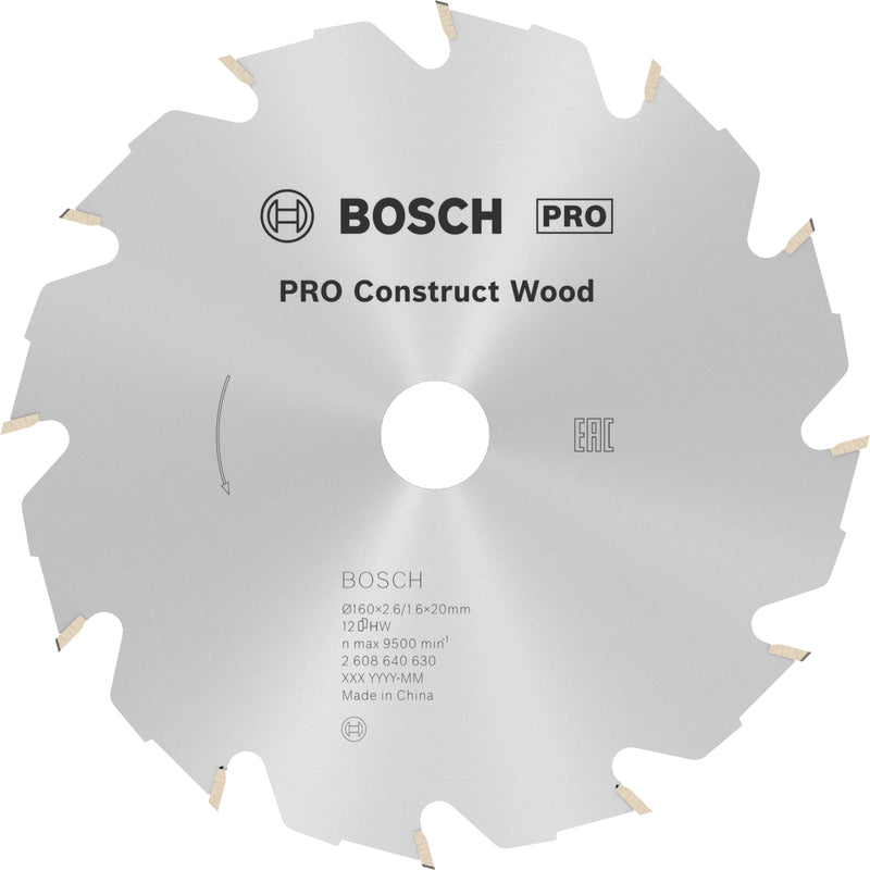 Bosch Circular Saw Blade CW WO H 160x20-12