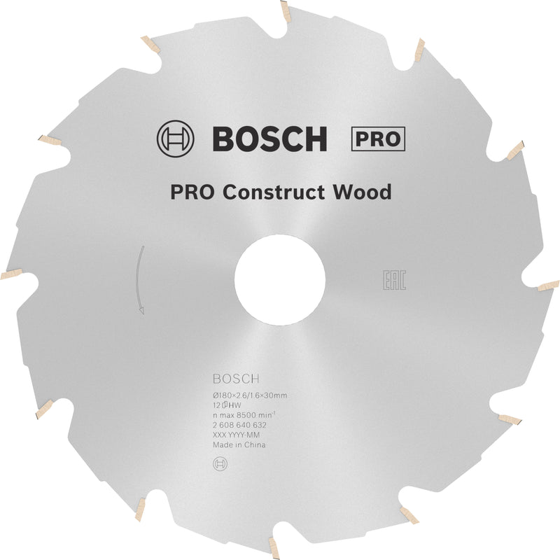 Bosch Circular Saw Blade CW WO H 180x30-12
