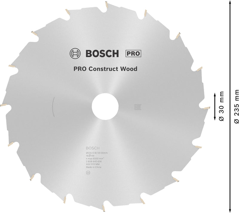 Bosch Circular Saw Blade CW WO H 235x30-16