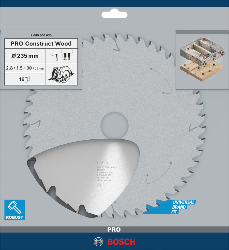Bosch Circular Saw Blade CW WO H 235x30-16