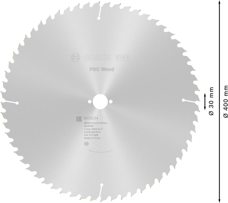 Lâmina de serra circular Bosch OP WO S 400x30-60