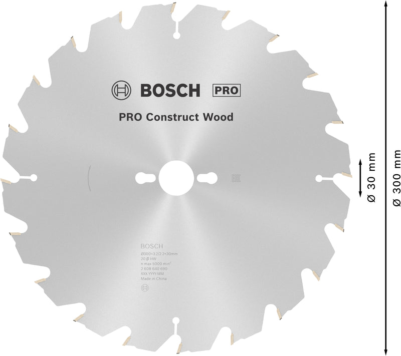 Bosch Circular Saw Blade CW WO T 300x30-20