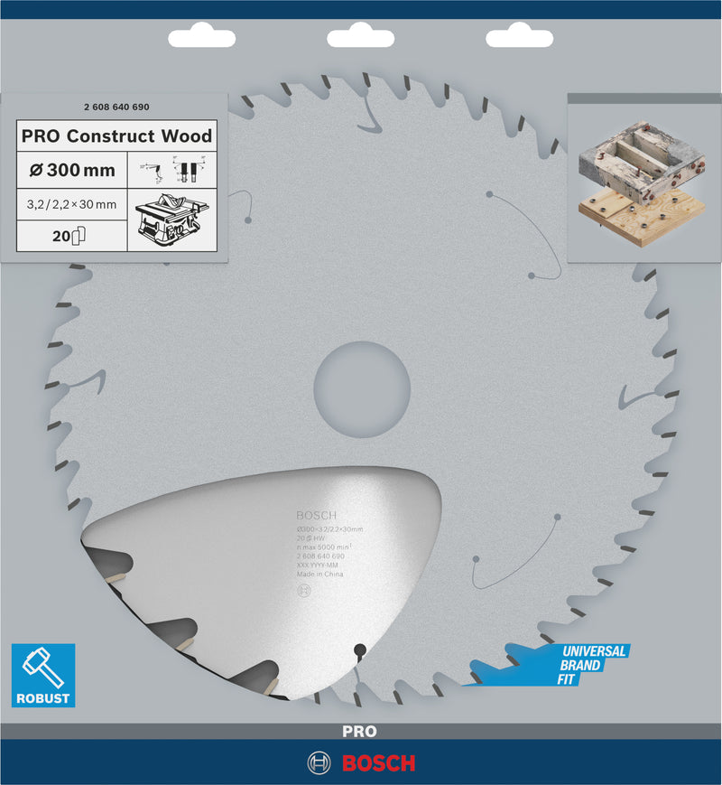 Bosch Circular Saw Blade CW WO T 300x30-20