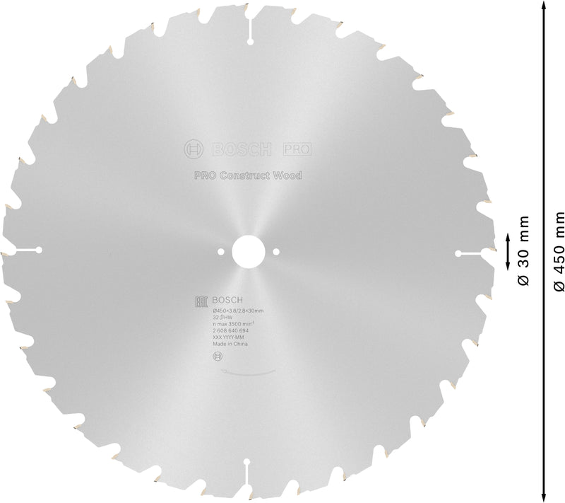 Bosch Circular Saw Blade CW WO S 450x30-32