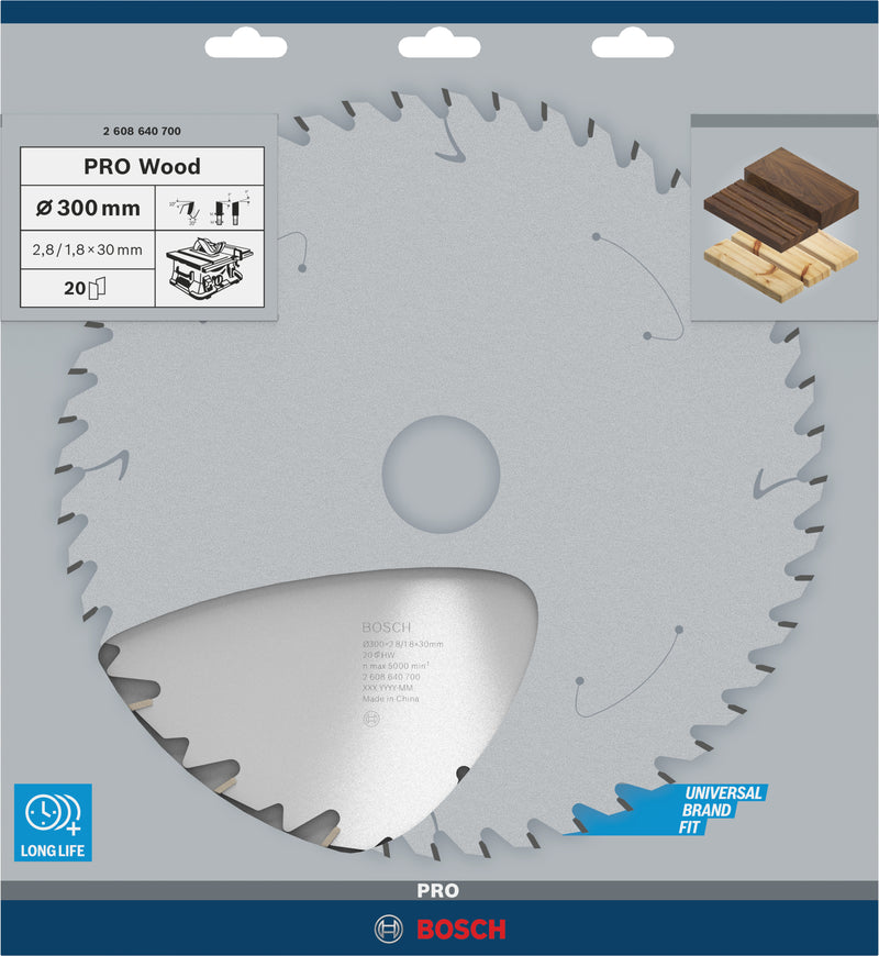 Lâmina de serra circular Bosch CW WO T 300x30-20