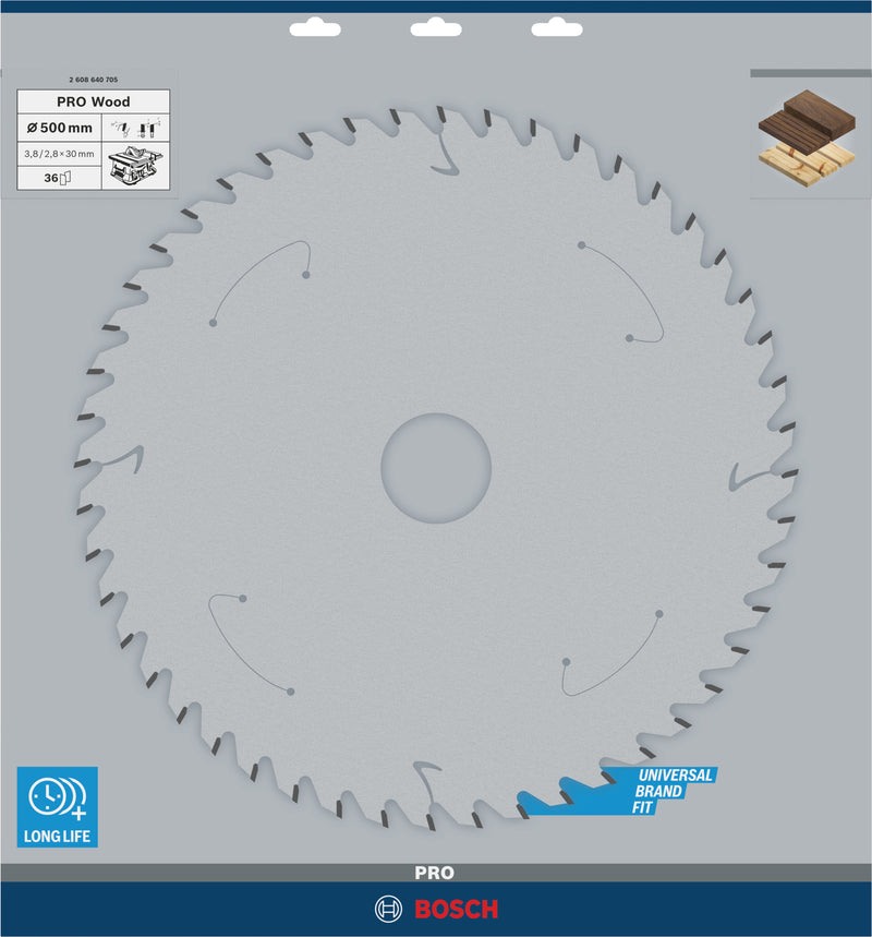 Lâmina de serra circular Bosch CW WO S 500x30-36