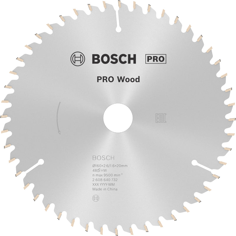 Bosch Circular Saw Blade OP WO H 160x20-48
