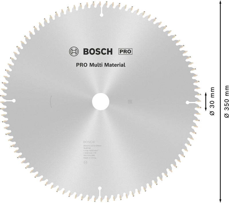 Bosch Circular Saw Blade MM MU B 350x30-96