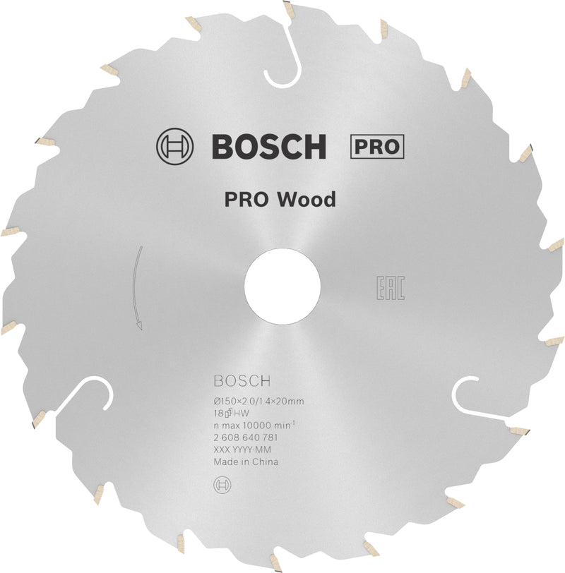 Bosch Circular Saw Blade SE WO H 150x20-18