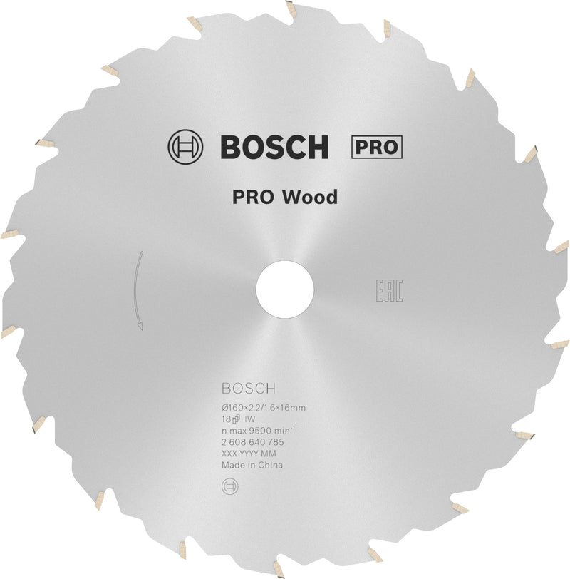 Bosch Circular Saw Blade SE WO H 160x16-18
