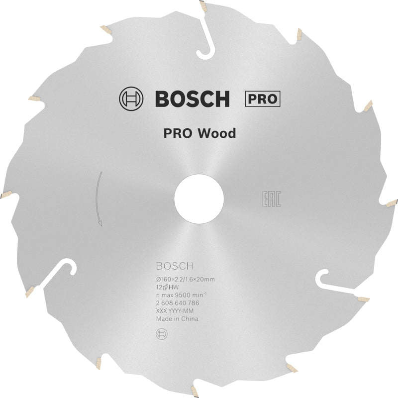 Bosch Circular Saw Blade SE WO H 160x20-12