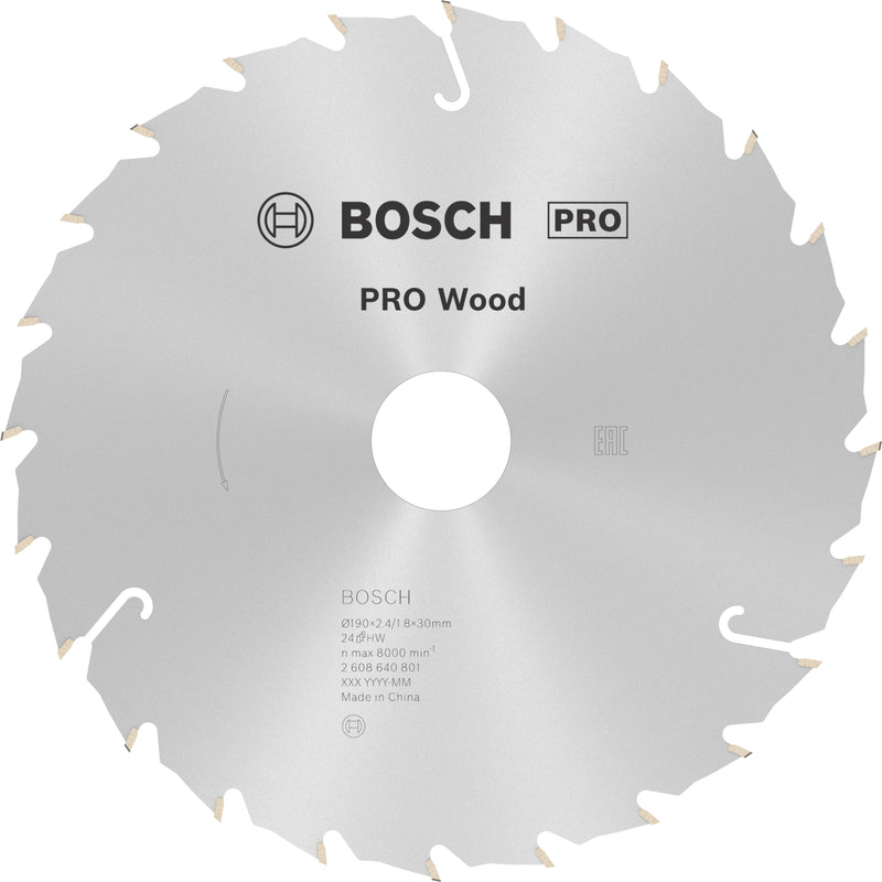 Bosch Circular Saw Blade SE WO H 190x30-24