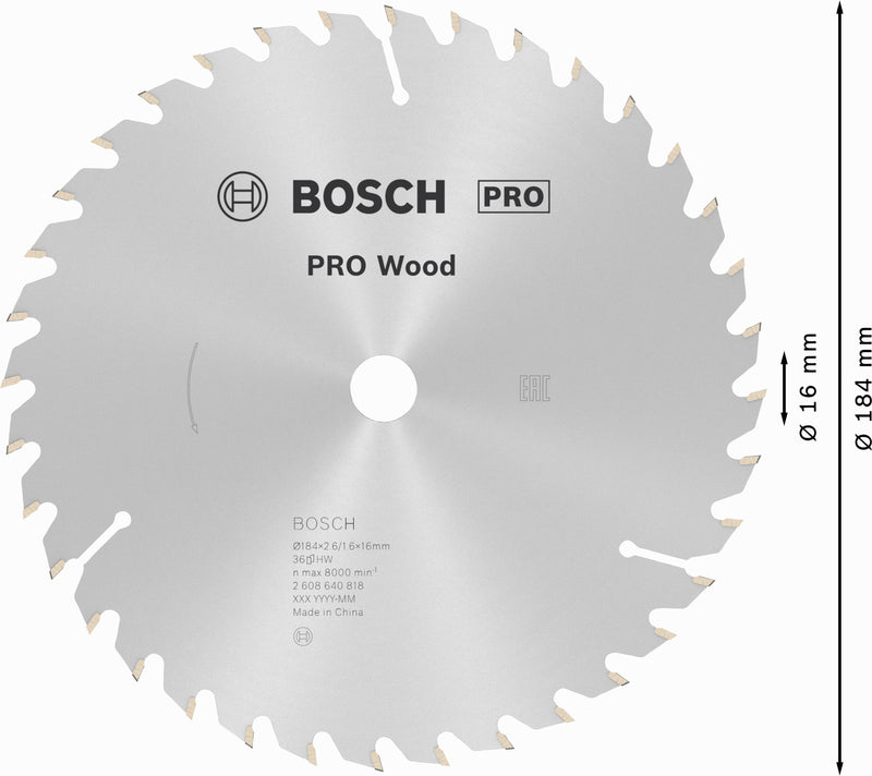 Bosch Circular Saw Blade OP WO H 184x16-36