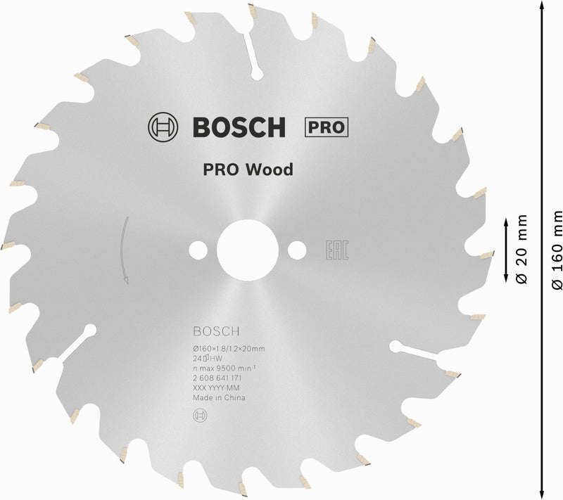 Bosch Circular Saw Blade OP WO H 160x20-24