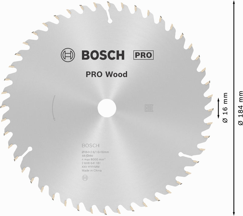 Bosch Circular Saw Blade OP WO H 184x16-48