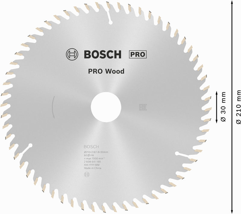 Bosch Circular Saw Blade OP WO H 210x30-60