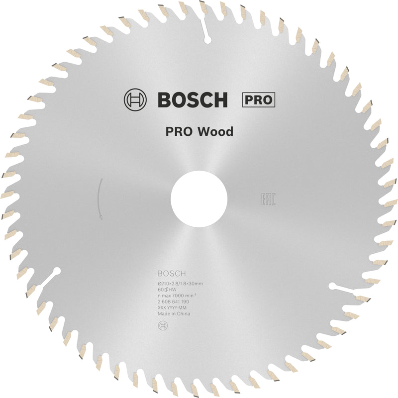 Bosch Circular Saw Blade OP WO H 210x30-60